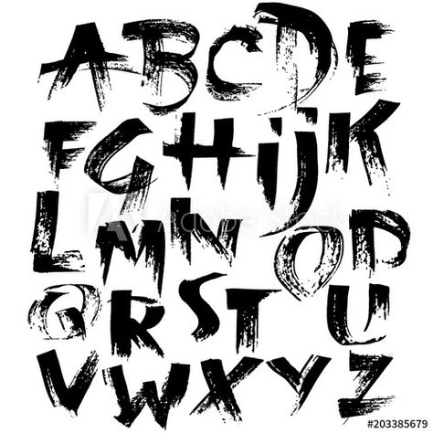 Messy Fonts, Handwritten Alphabet, Letters Handwritten, Grunge Fonts, Brush Lettering Alphabet, Grunge Typography, Graffiti Fonts, Modern Fonts Free, Contemporary Typography