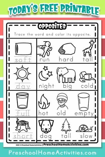 Opposites For Preschool Free Printables, Opposite Activity For Preschool, Preschool Opposites Activities, Opposites Worksheet Preschool, Opposite Activities For Preschool, Opposite Activities, Opposite Worksheet, Preschool Opposites, Opposite Words For Kids