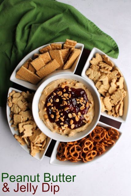 This fun peanut butter and jelly dip is loaded with the flavors of childhood. It is light and creamy, not too sweet and super fun. Make it for your next get together to see for yourself! Monster Cookie Dough, Appetizer Buffet, Peanut Butter Dip, Cream Cheese Ball, Sweet Appetizer, Healthy Snacks To Make, Jack Ryan, Buffet Style, Sweet Dips