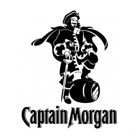 Captain Morgan | Brands of the World™ | Download vector logos and logotypes Captain Morgan Tattoo, Alcohol Logos, Alcohol Logo, Drinking Svg, Black And White Graffiti, Decorated Wine Glasses, Projets Cricut, Captain Morgan, Drinks Logo