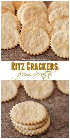 Salty Crackers, Homemade Crackers Recipe, Resepi Biskut, Ritz Cracker, Homemade Crackers, Recipes Snacks, Easy Meal Ideas, Cracker Recipes, Ritz Crackers