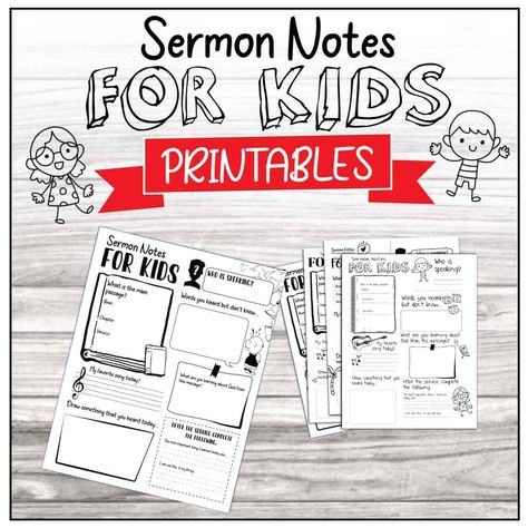 Christmas Sermon Notes For Kids, Kids Sermon Notes Free Printable, Free Sermon Notes Printable, Sermon Notes Template Free Printable, Beatitudes For Kids Free Printable, Sermon On The Mount Craft For Kids, Church Notes Template, Children’s Ministry, Church Activity Sheets