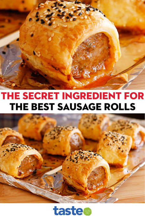 It's what the trendy bakeries don't want you to know. South African Sausage Rolls, How To Make Sausage Rolls Puff Pastries, Pork Sausage Rolls Recipes, Sausage Roll Recipes Homemade, Puff Pastry Sausage Rolls Easy Recipes, Easy Sausage Rolls Recipe, Sausage Rolls Recipe Easy, Pastry Savoury Recipes, English Sausage Rolls