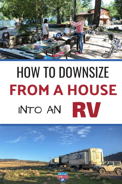 Living In Rv While Building A House, Living Full Time In An Rv, How To Downsize, Downsizing Tips, Rv Conversion, Rv Traveling, Travel Trailer Living, Rving Full Time, Retirement Life