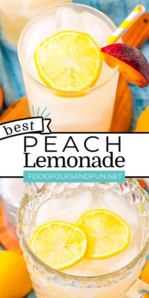 Peach Lemonade Concentrate, Pear Lemonade Recipe, Peach Lemonade Recipe, Lemonade Punch Recipe, Passion Tea Lemonade, Lemonade Punch, Frozen Peaches, Passion Tea, Lemonade Concentrate