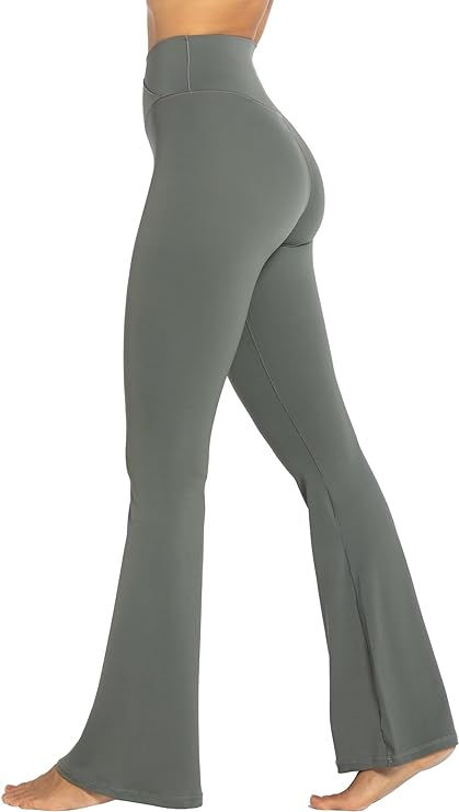 Sunzel Womens Flare Leggings with Tummy Control Crossover Waist and Wide Leg Squat Proof Leggings, Trendy Jumpsuit, Flattering Outfits, Yoga Legging, Buttery Soft Leggings, Flared Leggings, Leggings For Women, Soft Leggings, Compression Leggings