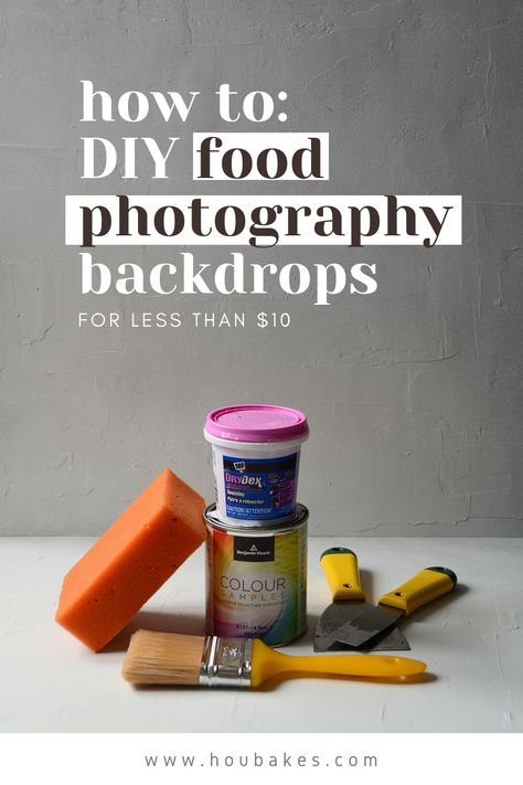 Photography backdrops can be expensive. Here's how to make your own DIY Food Photography Backdrop to take your food photography to the next level.  Check it out now, or Pin it for later! Backdrops For Food Photography, Diy Food Photography Backdrop, Diy Food Backdrop, Food Backdrop Ideas, Food Photography Backdrops Diy, Diy Backdrops For Photography, Diy Food Photography Background, Food Photography Set Up, Food Photography Backdrops