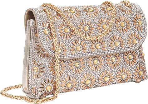 BBTT.ful Shoulder Bags Crossbody Bag Purses Handbags Crystals Rhinestone Evening Bag for Women Clutch Purse with Chain (black): Handbags: Amazon.com Phone Battery Charger, Beaded Clutch, Evening Clutch, Leather Wristlet, Bag For Women, Clutch Wallet, Clutch Purse, Crystal Rhinestone, Purses Crossbody