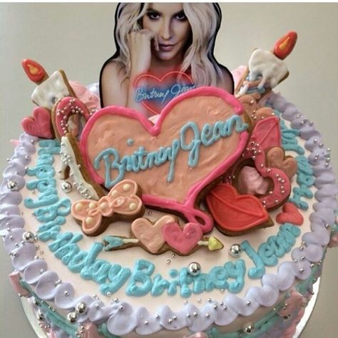 Britney Jean cake Brittney Spears Bachelorette, Britney Spears Tattoo Ideas, Britney Spears Slumber Party, Britney Spears Birthday, Brittany Spears Album Cover, Britney Jean, Cutout Bodysuit, Lonely Heart, Queen B