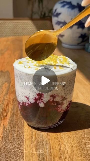 Now By Nature on Instagram: "👇Recipe here💕

💝For this recipe and 100+ recipes DM us the word “health” and we will send them to you💝

Lemon Blueberry Chia Seed Pudding

Ingredients:

2 cups almond milk (or any milk of your choice)
1/4 cup chia seeds
2 tablespoons honey or maple syrup
1 teaspoon lemon zest
1/2 teaspoon vanilla extract
1/2 cup fresh blueberries

Instructions:

Prepare the Pudding:
In a medium bowl, whisk together the almond milk, chia seeds, honey or maple syrup, lemon zest, and vanilla extract.
Chill:
Cover the bowl and refrigerate for at least 4 hours, or overnight, until the mixture thickens to a pudding-like consistency.
Serve:
Stir the pudding to ensure even distribution of chia seeds.
Divide the pudding into serving bowls or jars and top with fresh blueberries.

📍S Chia Bowls, Blueberry Chia Pudding, Chia Recipes, Lemon And Blueberry, Seed Recipes, Chia Recipe, Chia Seed Recipes, Breakfast Goodies, Plant Based Cookbook