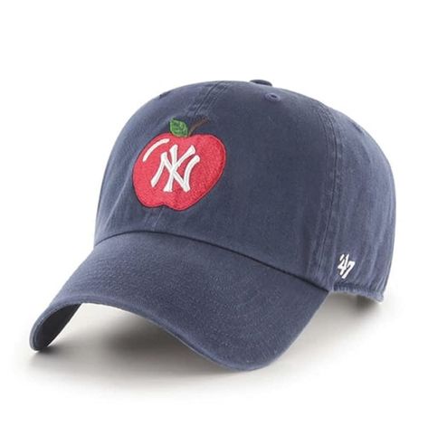 PRICES MAY VARY. Officially Licensed Product One Size Fits All / Adjustable High quality raised embroidered team logo on front Imported Show off your team spirit in style with this officially-licensed MLB team gear from '47. The '47 Clean Up adjustable hat is one of '47's bestselling signature styles and is a time-tested favorite of sports fans around the world. A garment wash, relaxed fit cap with an adjustable back (one-size-fits-most) -- stylish and comfortable, the '47 Clean Up will show off New York Cap, Apple Hat, New York Yankee Hat, Yankees Cap, Yankees Hat, Future Clothes, Team Gear, Sports Caps, Sport Hat