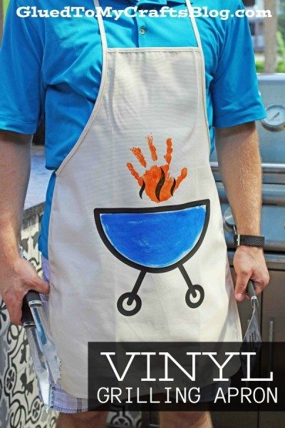 Apron Craft, Handmade Father's Day Gifts, Diy Father's Day Crafts, Grilling Apron, Fathersday Crafts, Father's Day Activities, Homemade Fathers Day Gifts, Diy Apron, Cadeau Parents