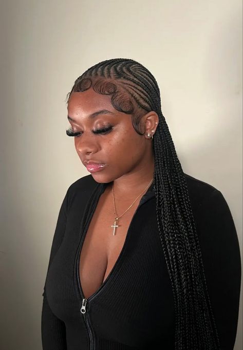 Cornrows Natural Hair, Cornrows Braids For Black Women, Feed In Braids Hairstyles, Box Braids Hairstyles For Black Women, Cute Braided Hairstyles, Braids Hairstyles Pictures, Braided Cornrow Hairstyles, Cute Box Braids Hairstyles, Quick Braided Hairstyles