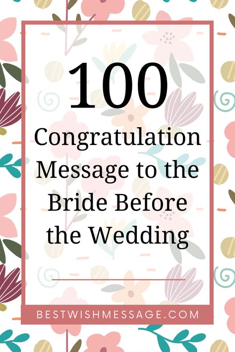 💖 To the stunning bride-to-be, as you step into this new chapter of your life, may it be as beautiful as you've always dreamed. ✨ Wishing you endless happiness and love on your wedding day and beyond. #BrideGoals #WeddingDreams #HappilyEverAfter #BridalInspiration #CongratulationsBride Quotes For The Bride To Be, Wishes For Bride To Be Messages, Bride To Be Cards Messages, Wedding Messages To Bride And Groom Marriage Advice, Best Wishes On Your Wedding Day, Day Before Wedding Quotes, Wishes For Bride To Be Quotes, Bride To Be Quotes Getting Married, Wedding Day Quotes For The Bride