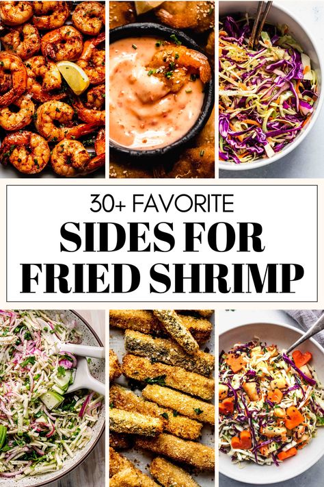 Wondering what the best side dishes for fried shrimp are? I've got you covered with this handy guide of delicious side dish recipes. Tempura Shrimp Dinner Sides, What To Serve With Tempura Shrimp, Side Dishes For Fried Shrimp, Fried Shrimp Sides, Sides For Fried Shrimp, Shrimp Sides, Chardonnay Food Pairing, Best Fried Shrimp, Shrimp Side Dish