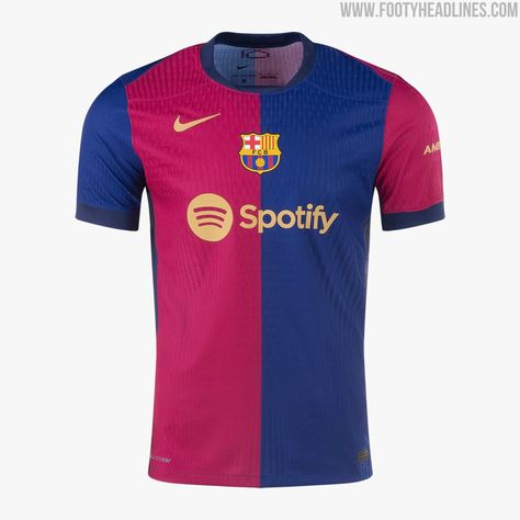 FC Barcelona 24-25 Home Kit Released - Footy Headlines Manchester City Real Madrid, Club Tijuana, Camisa Barcelona, Barcelona Home, Arsenal Liverpool, Atalanta Bc, Real Zaragoza, Sc Freiburg, Barcelona Soccer