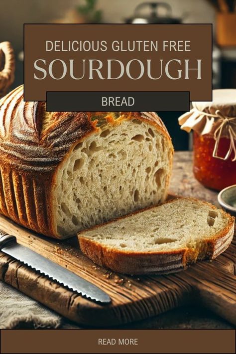 Craving sourdough but need to avoid gluten? Try this amazing gluten-free sourdough bread recipe that's full of flavor, perfectly chewy, and easy to make! Perfect for anyone looking to enjoy homemade bread without gluten. 🍽️ #GlutenFreeBaking #SourdoughBread #HomemadeBread #GlutenFreeLiving #BakingInspiration Homemade Gluten Free Sourdough Bread, Gluten Free Yeast Free Bread Recipes, Oat Flour Sourdough Starter, Gluten Free Sourdough Bread Starter, Best Gluten Free Sourdough Bread Recipe, Gluten Free Sour Dough Starter Recipe, Gf Sourdough Bread Recipe, Sourdough Gluten Free Bread, Gluten Free Sour Dough Bread Recipe