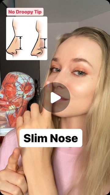 Nose Straightening Exercise, How To Get A Smaller Nose, How To Make Your Nose Smaller, Perfect Nose Exercise, Nose Bridge Exercise, Tiny Nose Exercise, Nose Slimmer Exercise, Fleshy Nose Women, Upturned Nose Exercise