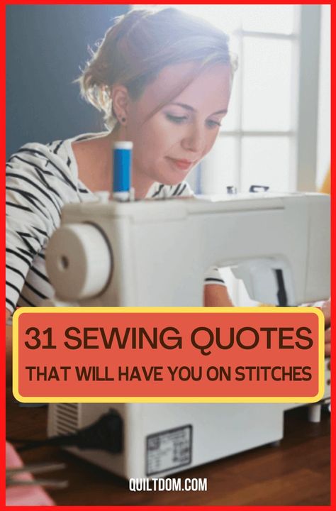 Get that needle work and be inspired to start your next fabric craft. Read this collection of sewing quotes that will surely have you on stitches. Quilt Quotes Inspiration, Seamstress Quotes, Quilting Sayings, Quilters Quotes, Sewing Quotes Funny, Quilt Quotes, Personalized Quilt Labels, Quilting Humor, Sewing Humor