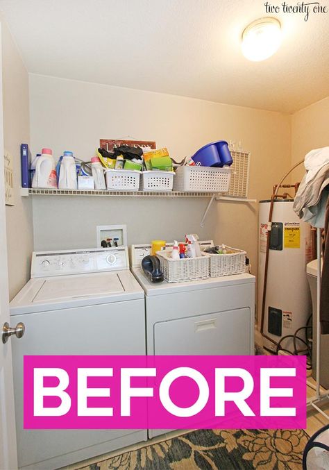 Cheap Laundry Room Makeover, Organization Room, Laundry Makeover, Small Laundry Room Makeover, Laundry Room Ideas Small Space, Ideas Closet, Laundry Room Wallpaper, Organization Pantry, Tiny Laundry Rooms