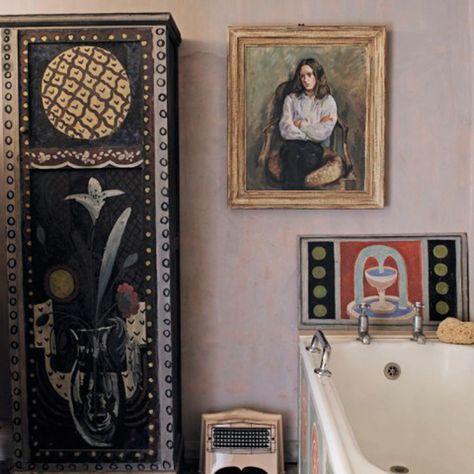 The interiors of Charleston, the house the Bloomsbury Group turned in to a living work of art Cressida Bell, Brick Farmhouse, Charleston House, Duncan Grant, Vanessa Bell, Bloomsbury Group, Charleston Homes, Bohemian Interior, Post Impressionists