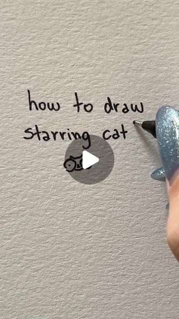 Heloísa Nora | poorly drawn cats on Instagram: "how to draw starring cat! a very nice tutorial approved by ants 🐜" Cat Drawings Tutorials, Where To Touch A Cat, Cat Sketch Pencil Easy, Drawing Ideas Cat Sketch, Sketch Cat Drawing, How To Draw Cats Tutorials, How To Draw A Black Cat, How To Draw A Fursona, How I Draw Animals