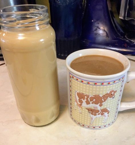 Diy Salted Caramel Coffee Creamer, Salted Caramel Creamer Recipe, Carmel Creamer Diy, Homemade Salted Caramel Coffee Creamer, Coffee Creamer Homemade Evaporated Milk, Caramel Creamer Recipe, Salted Caramel Creamer, Salted Caramel Coffee Creamer, Classic Sauces