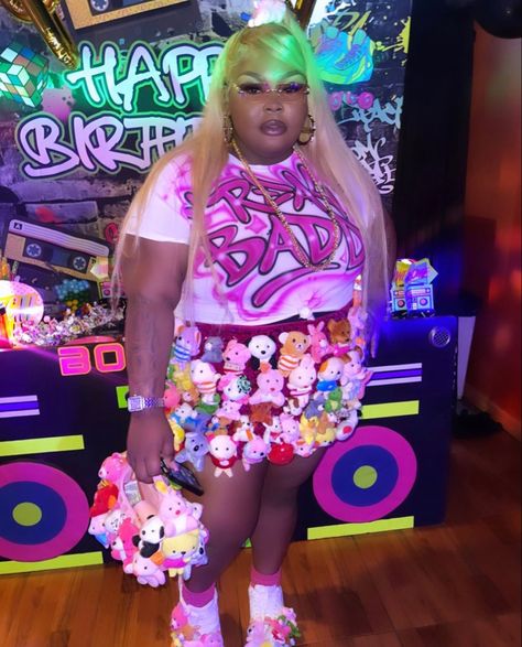 Freaknik Plus Size, Plus Size Freaknik Outfits, Freaknik Ideas, New York Outfits Summer Street Fashion, Plus Size Summer Outfit Ideas, Freaknik Party, 90s Freaknik, Freaknik Outfits, Plus Size Birthday Outfits