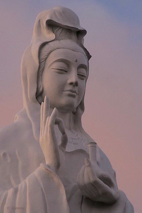 Vovinam, Vietnam.   Vovinam Buddhist Temple Sculpture of Guan Yin Buddhist Quotes, Quan The Am Bo Tat, Lotus Logo, Goddess Of Mercy, Oh My Goddess, Quan Yin, Kuan Yin, Kwan Yin, Sacred Feminine