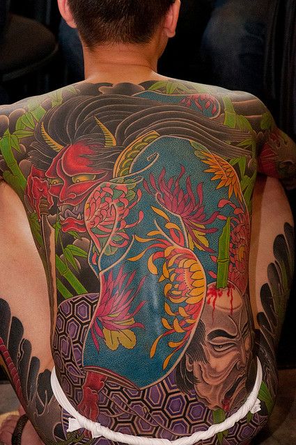 Taiwanese full back artwork    Singapore Tattoo Show 2010 @ The Expo  Amazing! Taiwanese Tattoo, Full Back Tattoos For Men, Back Tattoos For Men, Singapore Tattoo, Exotic Tattoos, Traditional Japanese Tattoo Designs, Sak Yant Tattoo, Sick Tattoo, Full Back Tattoos