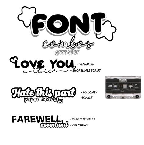 Cute Font Combos, Dafont Combos, Fonts In Dafont, Dafont Fonts Best Combinations, Aesthetic Fonts Dafont, Font Combos Dafont, Cute Dafont Fonts, Cute Fonts Dafont, Picsart Font