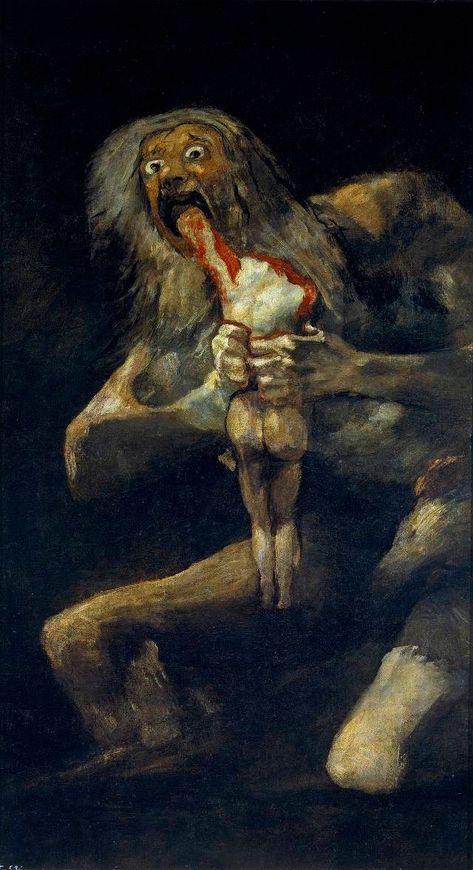 Handmade oil painting reproduction from any famous artist - Saturn Devouring His Son c. 1819-1823 by Francisco De Goya y Lucientes - Medium: Oil On Canvas - Dimensions: 143 cm × 81 cm (56 in × 32 in) - Made to order - 100% hand painted - this is not a print The accuracy and detail is our commission to satisfy our customer. ----------------------------------------------------------------------------------------------- Full process of reproduction art at our gallery https://www.youtube.com/watch?v=Ux0ExK3QVZE&t=141s ----------------------------------------------------------------------------------------------- Classic paintings simply take your breath away! They have a unique theme that makes it to standout in this crowded field.  Art-lovers now have the unique opportunity to own each of the Goya Saturn, Saturn Devouring His Son, Francis Goya, Goya Paintings, Scary Paintings, भारतीय इतिहास, Francisco Goya, Rennaissance Art, Caspar David Friedrich