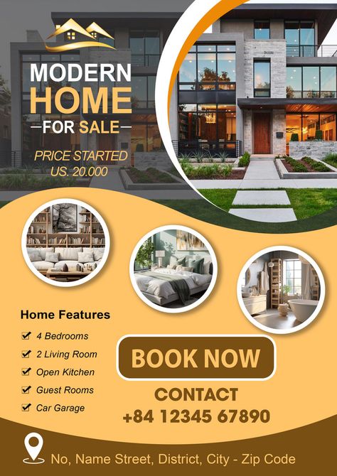 PSD Real Estate Poster Flyer Design Template#pikbest##Templates Real Estate Poster Design Graphics, Real Estate Template Design, Real State Graphic Design Poster, Real Estate Posters, Real Estate Graphic Design, Real Estate Poster Design, Real Estate Designs, Construction Poster, Real Estate Flyer Design