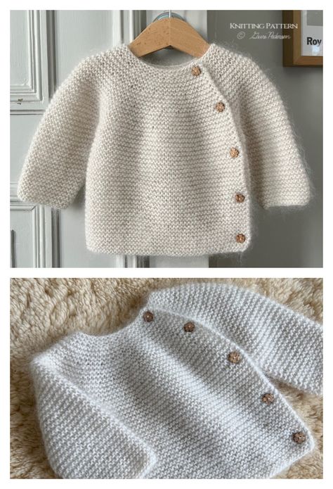 Baby Jersey Knitting Pattern Free, Free Baby Sweater Knitting Patterns, Layette Pattern, Baby Boy Knitting Patterns Free, Easy Baby Knitting Patterns, Baby Jackets Pattern, Boys Knitting Patterns Free, Knit Baby Jackets, Baby Cardigan Knitting Pattern Free