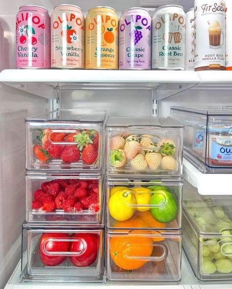 Fridge Organization Ideas, Drawer Pantry, Uncluttered Kitchen, Produce Bin, Healthy Fridge, Drawer Set, Fridge Drawers, Expired Food, Pantry Fridge