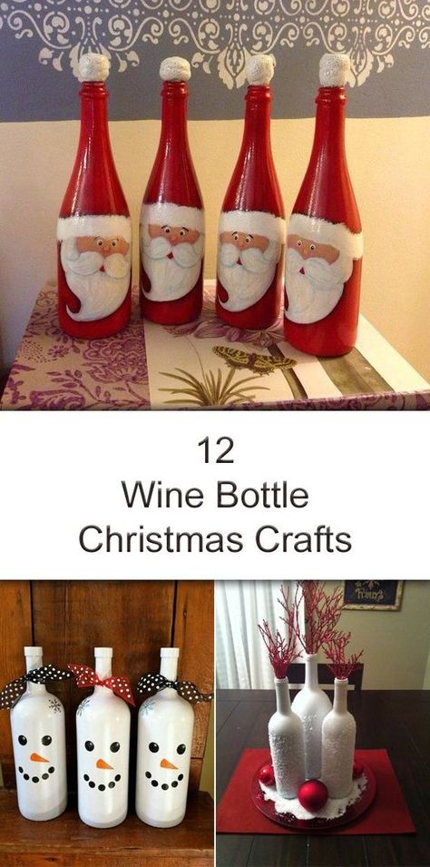 Wine Bottle Christmas Crafts, Christmas Wine Bottles Diy, Bottle Christmas Crafts, Christmas Wine Bottle Crafts Diy, Holiday Wine Bottle Crafts, Diy Wine Bottle Crafts, Wine Bottle Christmas, Wine Bottle Crafts Christmas, Holiday Wine Bottles