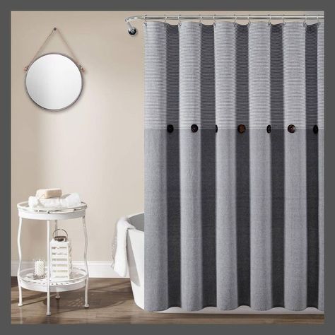 Shower curtain with valance