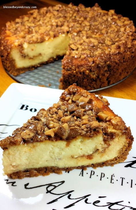 Heath Bar, Gluten Free Graham Crackers, Gluten Free Cheesecake, Easy Cheesecake Recipes, Caramel Pecan, Easy Cheesecake, Monkey Bread, Savoury Cake, Cakepops