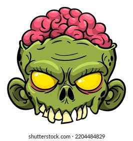 Zombie Character Design, Zombie Logo, Poster Package, Zombie Character, Faces Cartoon, Cartoon Zombie, Green Zombie, Zombie Vector, Monster Faces