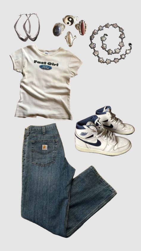 🏙️🏎️🎧#fashion #harrystyles #gracieabrams #hearts #blue Outfits With Blue Shoes, Clothes Inspo Aesthetic, Street Style Fits, Blue Jeans Outfits, Summer Back To School Outfits, Cool Outfits For School, Back To School Outfits Aesthetic, Collage Fits, Outfit Ideas Streetwear