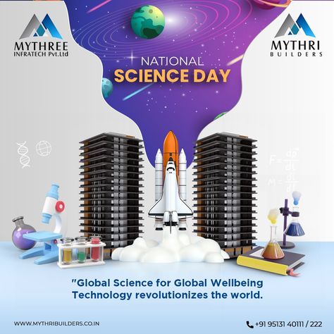 Global Science For Global Wellbeing, Raman Effect, National Science Day, Science Day, Futuristic Home, Food Poster Design, The Youth, Food Poster, Bangalore