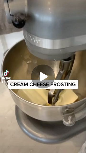 Whitney Berge on Instagram: "🍰This is my all-time favorite Cream Cheese Frosting. In the video I talk you thru the entire process, start to finish. 
So save and share for the next time you need some delicious frosting. 🍰 If you have any questions about this recipe, put them in the comments! 💕

The Blonde who Bakes 
Cream Cheese frosting Recipe: 

1 C Very Soft, UnSalted Butter 
1 Package Cream Cheese
5-7 Cups Powdered Sugar 
1 1/2 tsp CLEAR Vanilla Extract 
1/2-1 C Heavy Cream 

Instructions: 
1. In a stand mixer, use your paddle attachment and cream your butter and cream cheese. Mix on medium/high speed for 2-3 minutes. Or until creamy. (Make sure there are no clumps) 
2. Turn mixer down to low speed and add in your vanilla and powdered sugar. 
3. Scrape down bowl to make sure everythi Cheese Frosting Recipe, Frosting Recipes Easy, Cream Cheese Frosting Recipe, Frosting Recipe, Cheez It, Heavy Whipping Cream, Stand Mixer, Cheese Frosting, Cream Cheese Frosting