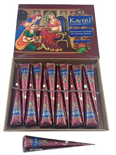 Kaveri Indian High Quality Premium Mehndi Cones Pack of 1... https://www.amazon.ca/dp/B01BV3BGKC/ref=cm_sw_r_pi_dp_x_ocivybXS8J8PP Tattoo Mehandi, Mehndi Cone, Henna Kit, Brown Henna, Indian Henna, Party Tattoos, Henna Paste, Henna Cones, Natural Henna