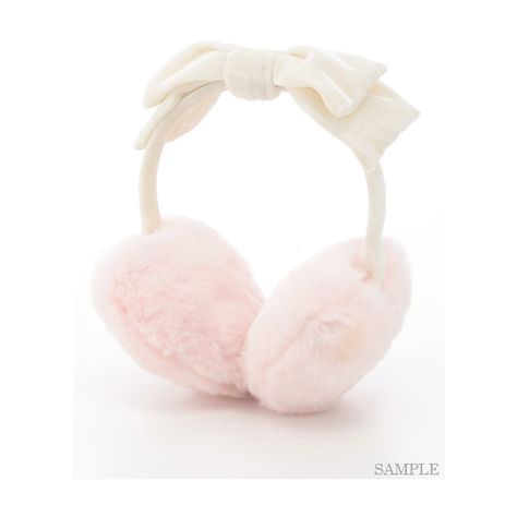 HEART RIBBON EAR MUFF featuring polyvore, women's fashion, accessories, hair accessories and lolita Headphone Ideas, Cute Headphones, Ear Muffs, Ear Protection, Princess Aesthetic, Female Girl, Big Bow, Big Bows, Korea Fashion