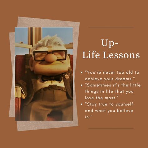 Movie Quotes Deep Life Lessons, Cartoon Quotes Life Lessons, Ratatouille Quotes, Up Movie Quotes, Life Quotes Disney, Optimistic Quotes, Pixar Quotes, Deep Quotes That Make You Think, Animation Quotes