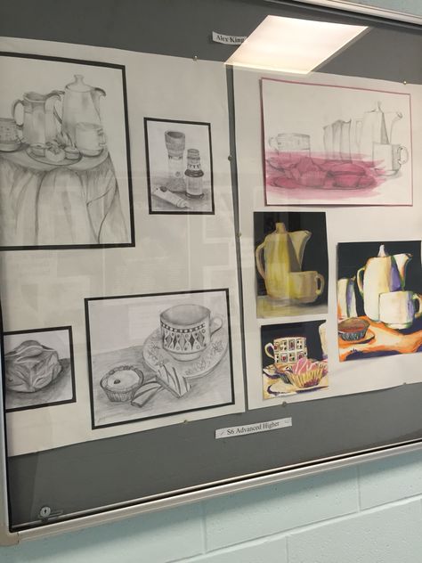 Different pieces of work for "Advanced higher art and design" (Scotland) with the theme of cake Advanced Higher Art Expressive, Art Theme Ideas, Alex King, Leaving Cert, Advanced Higher Art, Higher Art, A Level Art Sketchbook, Art Theme, A Level Art