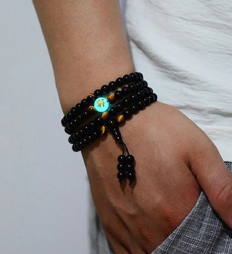 Black Buddha, Buddha Bracelet Beads, Dragon Black, Mala Beads Bracelet, Beaded Bangles Bracelets, Buddha Bracelets, Obsidian Bracelet, Earrings Luxury, Meditation Beads