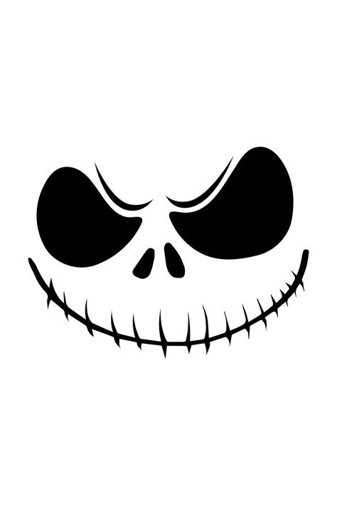 Jack Svg Nightmare Before Christmas, Jack Skellington Images, Nightmare Before Christmas Outline, Jack Skellington Outline, Jack Nightmare Before Christmas Drawing, Jack Skellington Drawings Easy, Jack Skellington Stencil, Nightmare Before Christmas Stencil, Jack From Nightmare Before Christmas