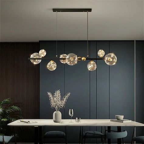 Nordic Designer Transparent Glass Bubble G9 LED Bulbs Chandelier Light For Living Room, Bedroom Pendant Lamp For Modern Home Decor Lighting ❤️💯☺️ Price: Dm For Price 💯✅ Order yours Today 😊 Send Us Dm, Call/WhatsApp Us 09015994144 Payment on the delivery is only in LAGOS 💯 We Deliver nationwide 🌍📦 (Same-day delivery within Lagos, & 24-72hrs interstates) #everyone #interiordesignstudio #interiordesign #interiordesigner #homedecor #architecture #homedesign #interiordesigngoals #interiordes... Modern Kitchen Light Fixtures Hanging, Chandelier Modern Dining, Light Fixtures Dining Room Modern, Dining Area Chandelier, Dining Lighting Ideas, Dining Room Lighting Chandeliers, Modern Dining Room Lighting, Dining Room Lamps, Dining Room Lamp