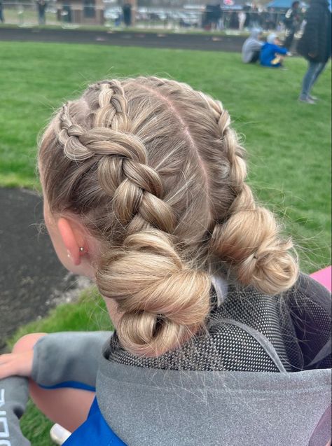 Race Day Hair, Tennis Hairstyles, Cute Volleyball Hairstyles, Softball Hair, Soccer Hairstyles, Soccer Hair, Volleyball Hair, Track Hairstyles, Basketball Hairstyles